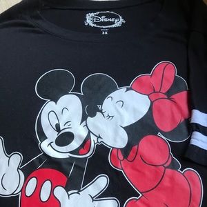 Disney Mickey Minnie short sleeve T shirt